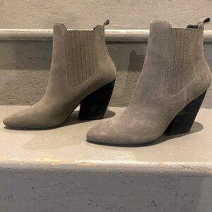 Kendall & Kylie Grey Faux Suede ankle boots